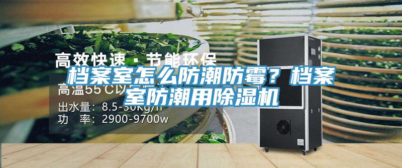 檔案室怎么防潮防霉？檔案室防潮用除濕機