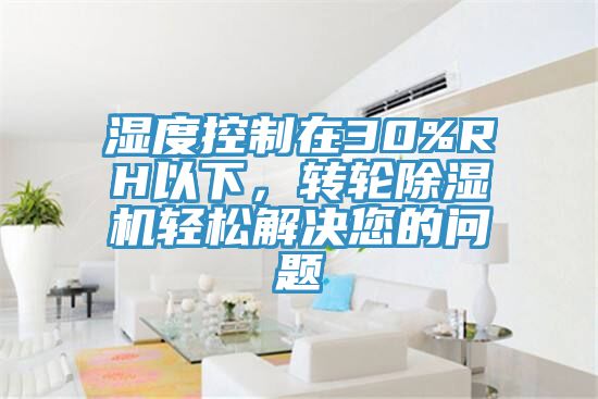 濕度控制在30%RH以下，轉(zhuǎn)輪除濕機輕松解決您的問題